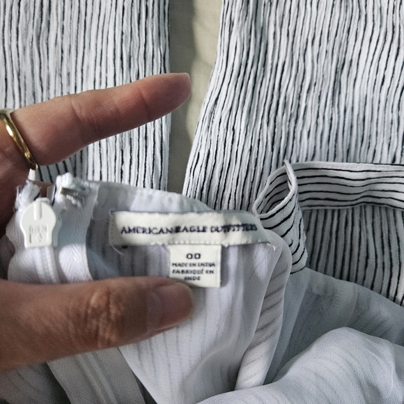 AMERICAN EAGLE Striped Jumpsuit One piece Romper Coastal Summer Size 00 AE - Picture 4 of 11